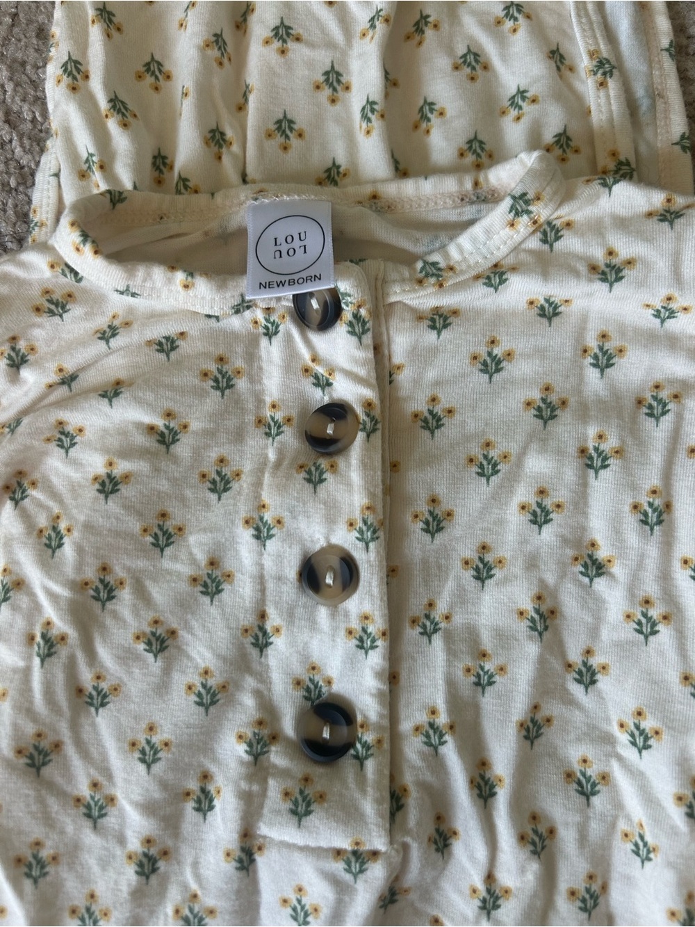 Lou Lou & Company newborn knotted gown - Picture 2 of 3